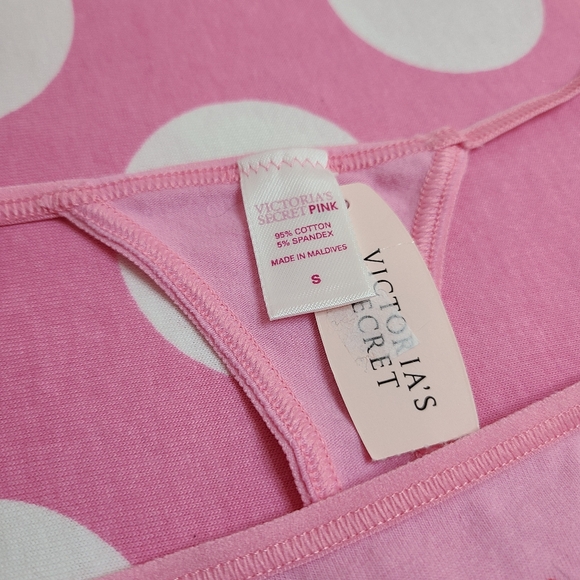 Rare VTG VS PINK Graphic Cotton Low Rise V-string Thong Panty Size Sm - Picture 4 of 5